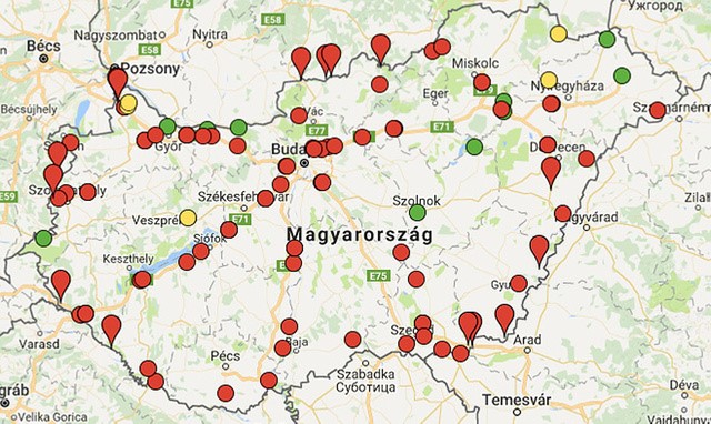 Útburkolatba épített súlymérők